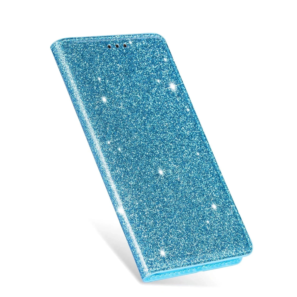 Glitter Wallet Case iPhone 18 Pro/Max, Blue