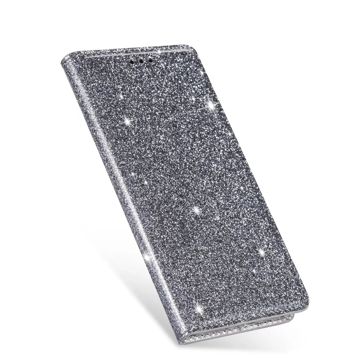 Glitter Wallet Case iPhone 18 Pro/Max, Gray