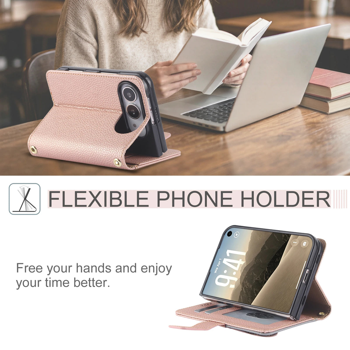 Two-Tone Crossbody Case iPhone Duo, front & back