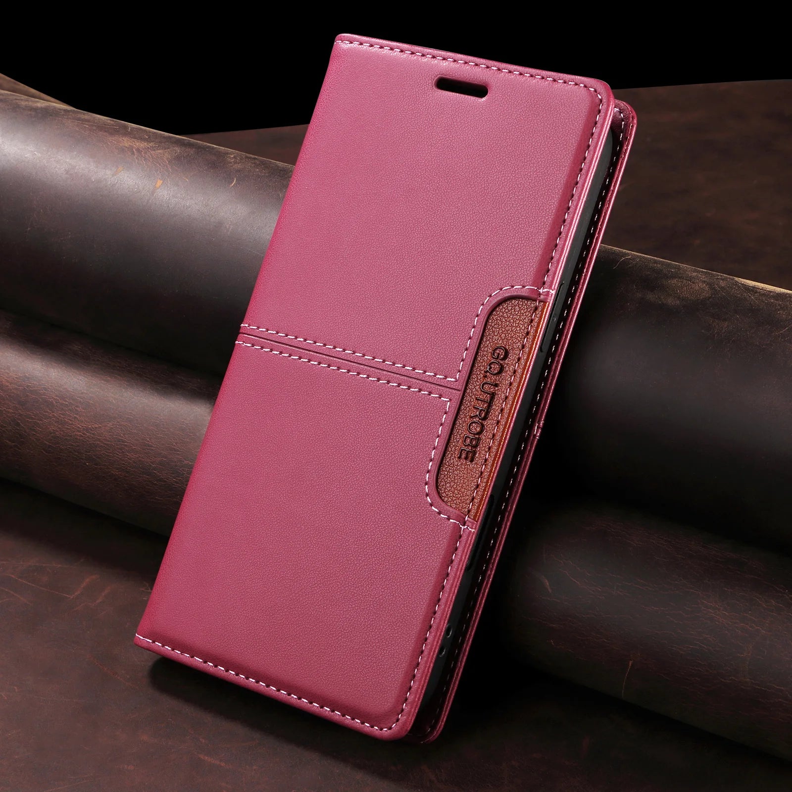 PureGuardCases Magnetic Leather Wallet Case for Google Pixel