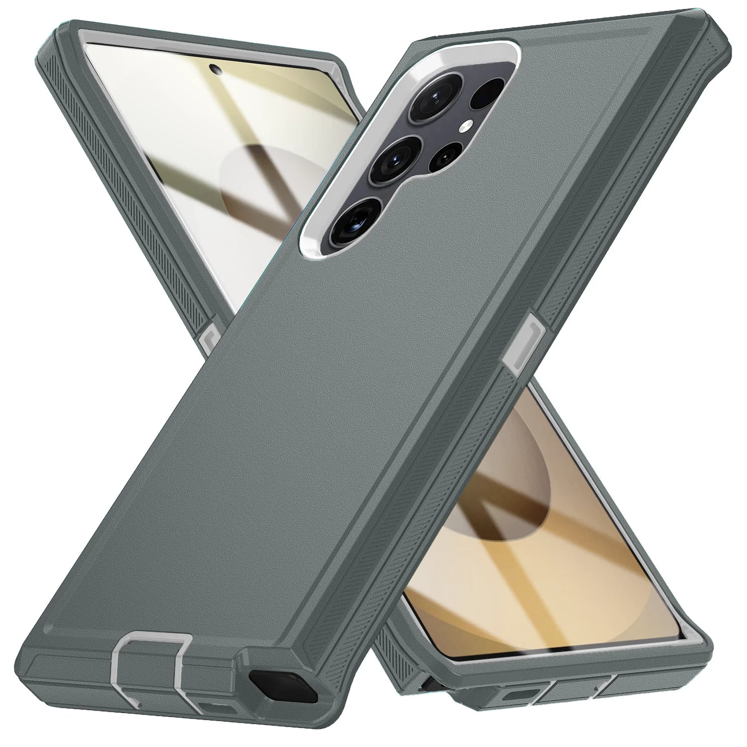 PureGuardCases Military Armor Kickstand Case for Samsung Galaxy