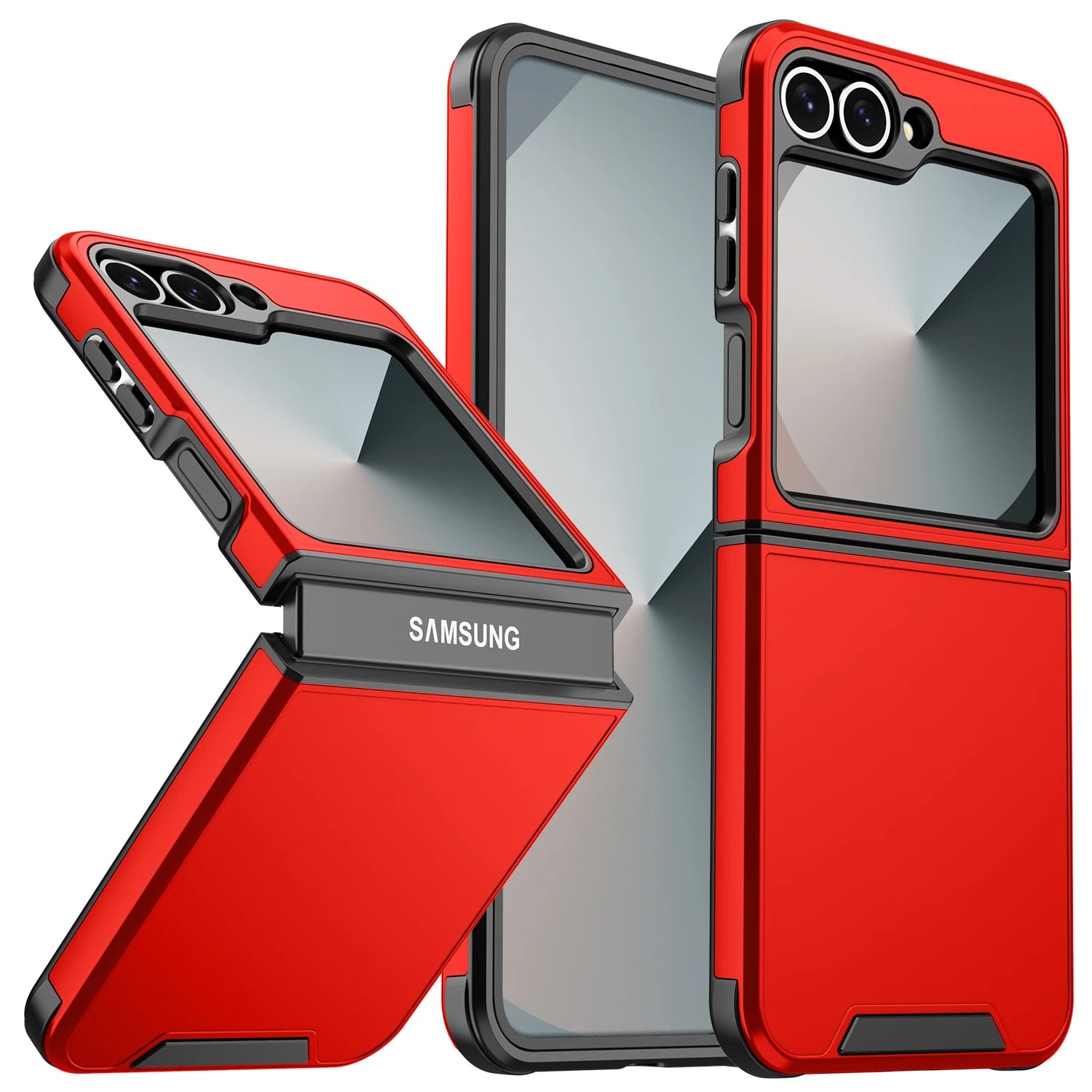 Luxury Original Official Slim Matte Protect Phone Case Samsung Galaxy Z Flip 7 8 6 5 4 For Wireless Charging Shockproof Cover