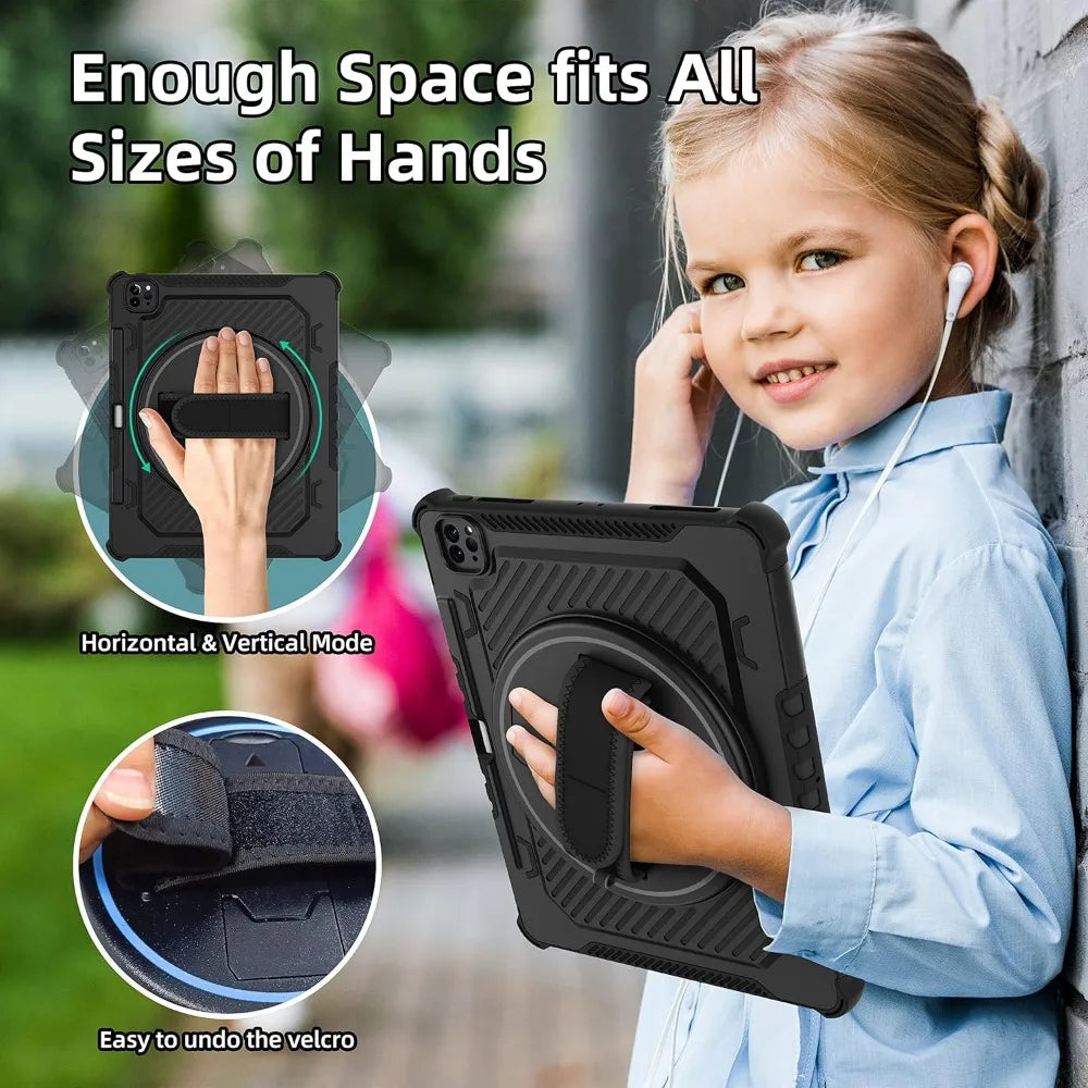 PureGuardCases 360° Kickstand Rugged Case for iPad