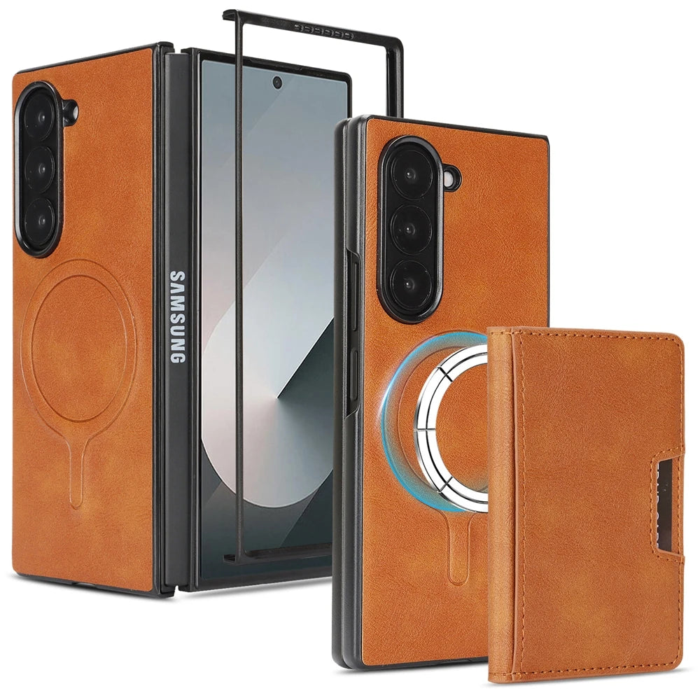 PureGuardCases 2-in-1 Magnetic Wallet Case for Samsung Galaxy Z Fold