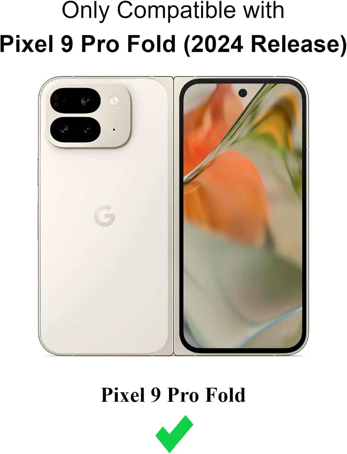 PureGuardCases Clear Magnetic Case for Google Pixel Fold