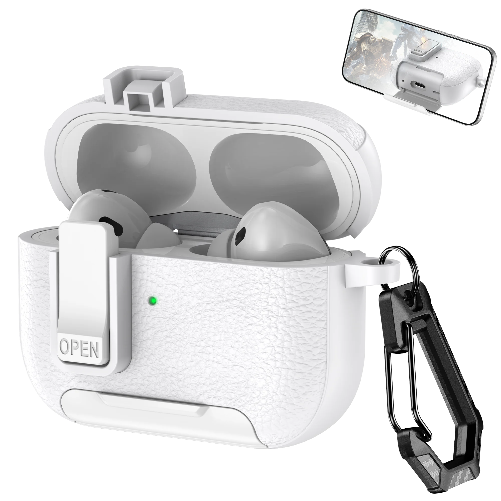 PureGuardCases Phone Stand Shockproof Case for AirPods
