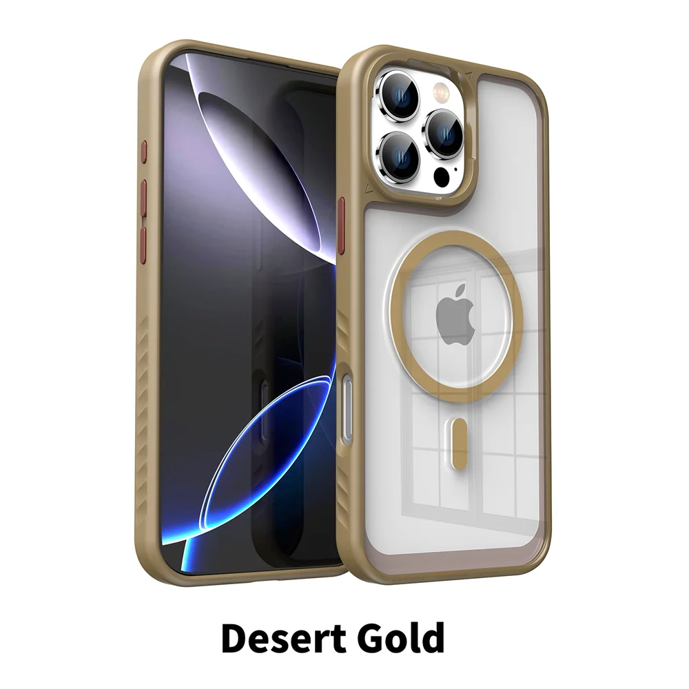 PureGuardCases Luxury Acrylic Clear iPhone Case – MagSafe Magnetic Bumper Cover