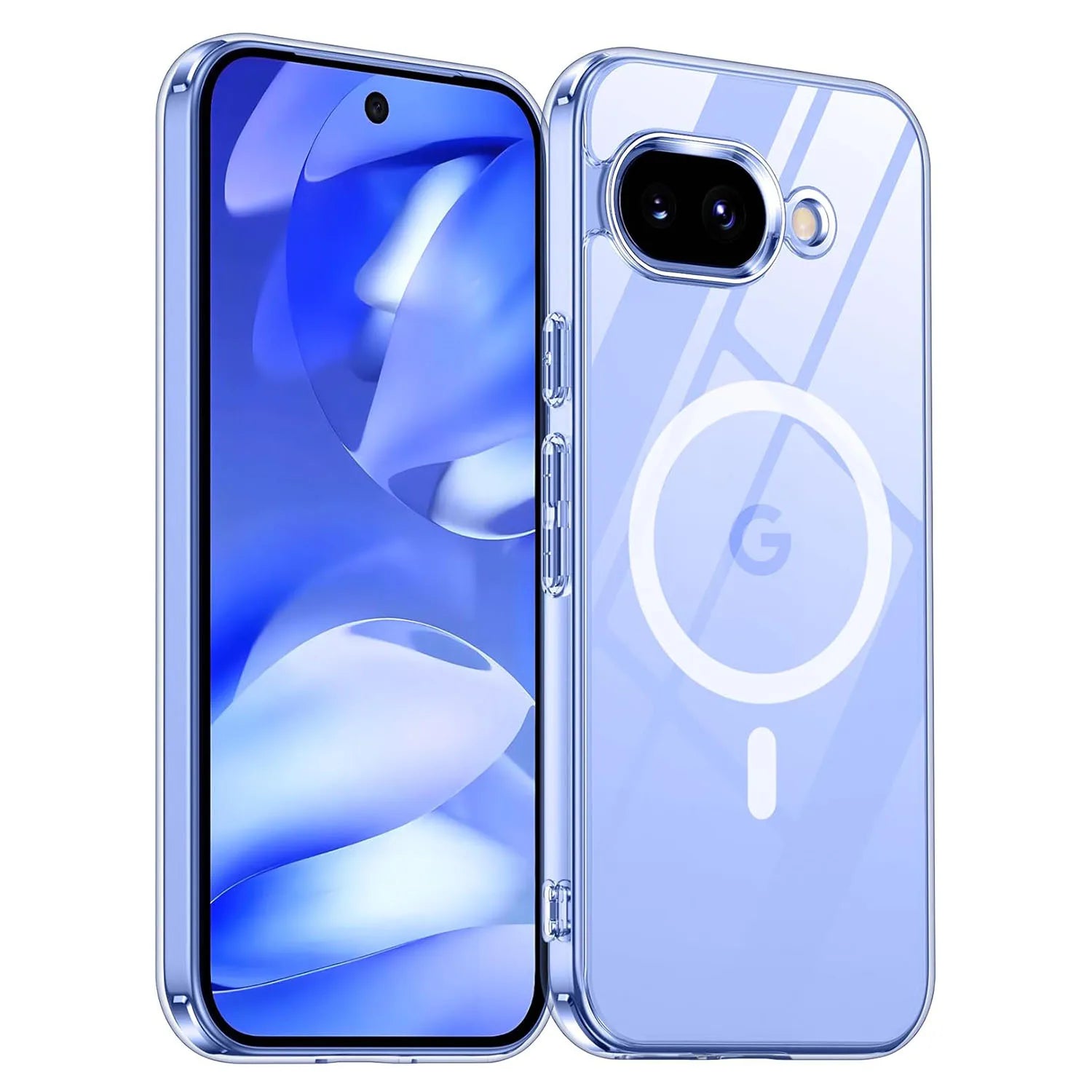 PureGuardCases Clear Magnetic Case for Google Pixel