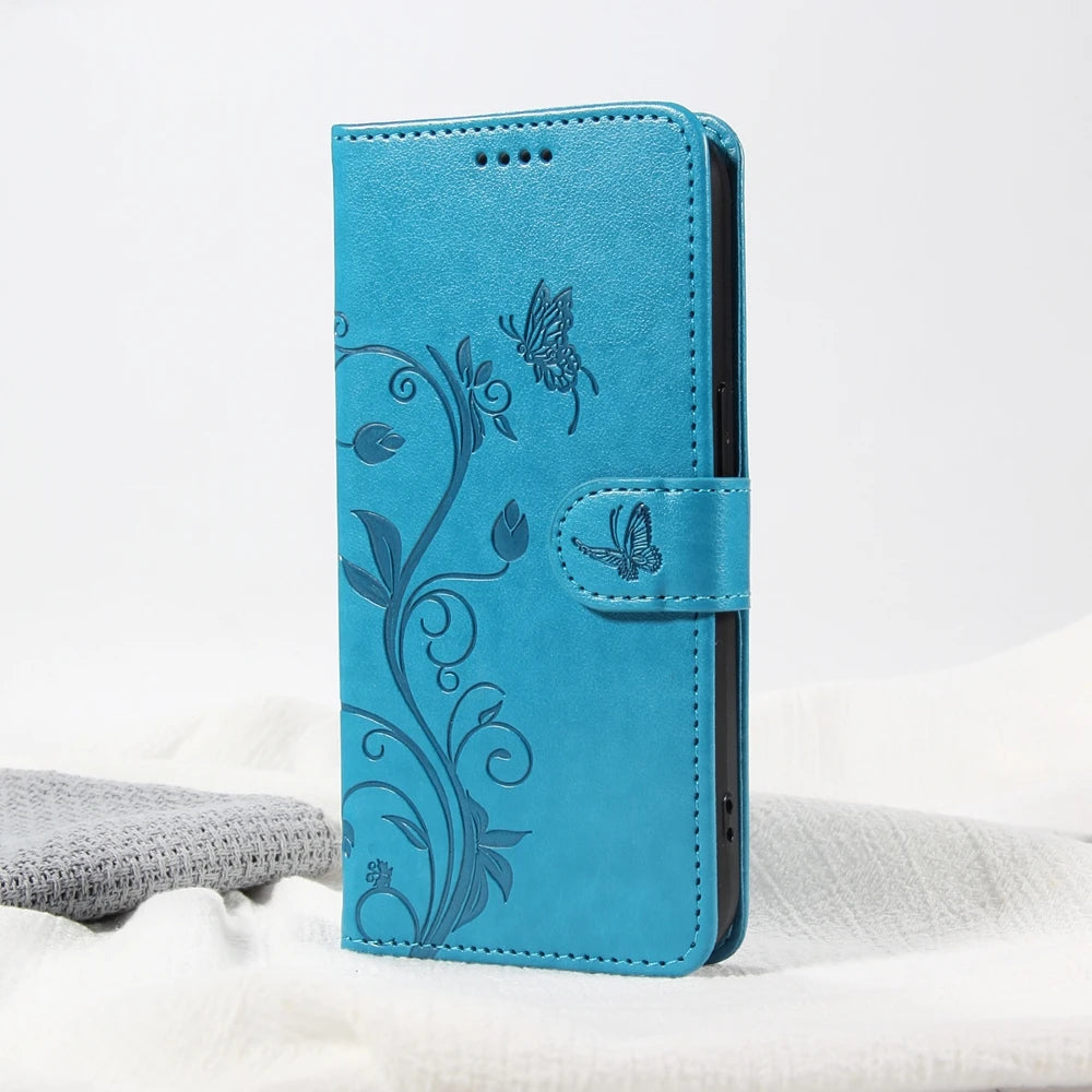 Butterfly Wallet Case iPhone 18 Pro Max, Blue