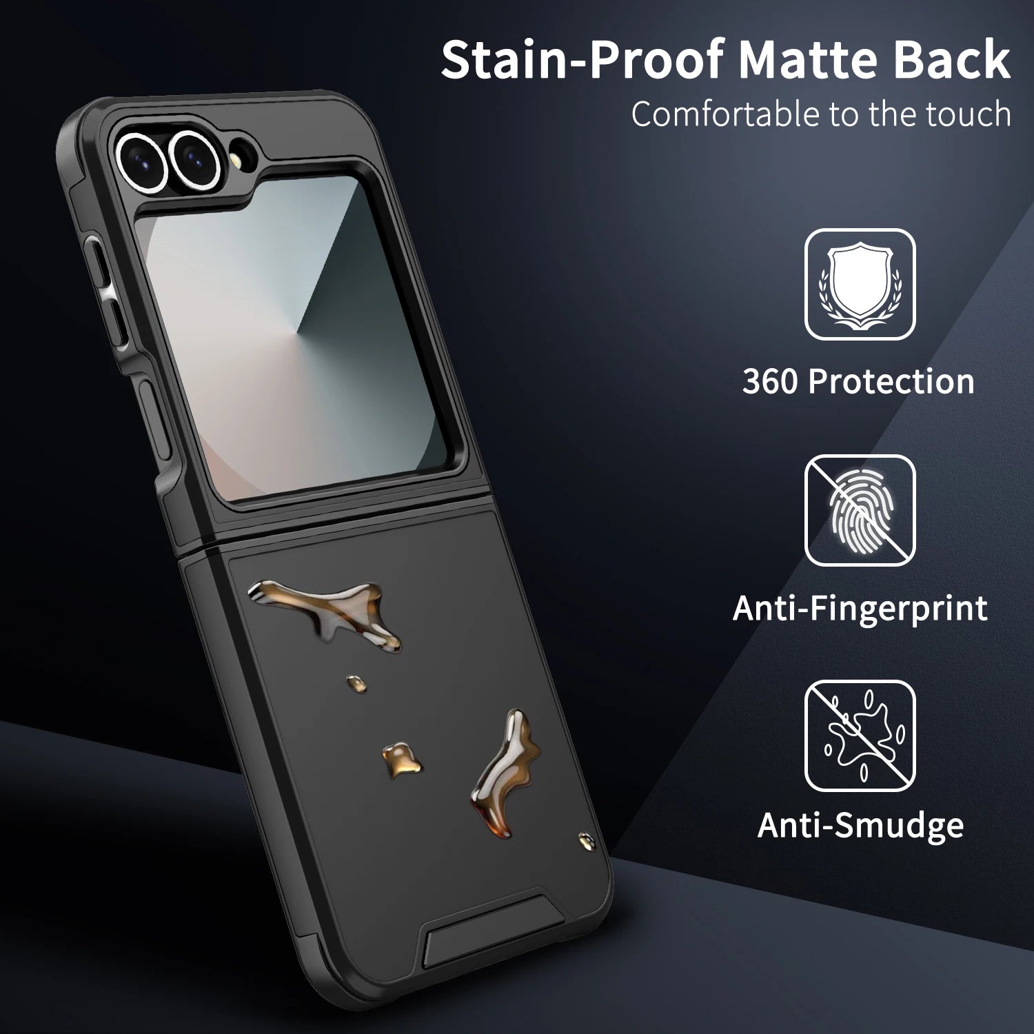 Luxury Original Official Slim Matte Protect Phone Case Samsung Galaxy Z Flip 7 8 6 5 4 For Wireless Charging Shockproof Cover