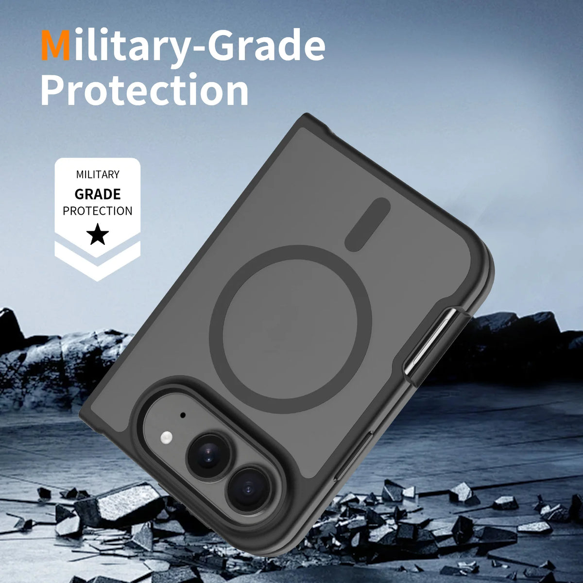 Matte MagSafe Case iPhone Duo, slim profile