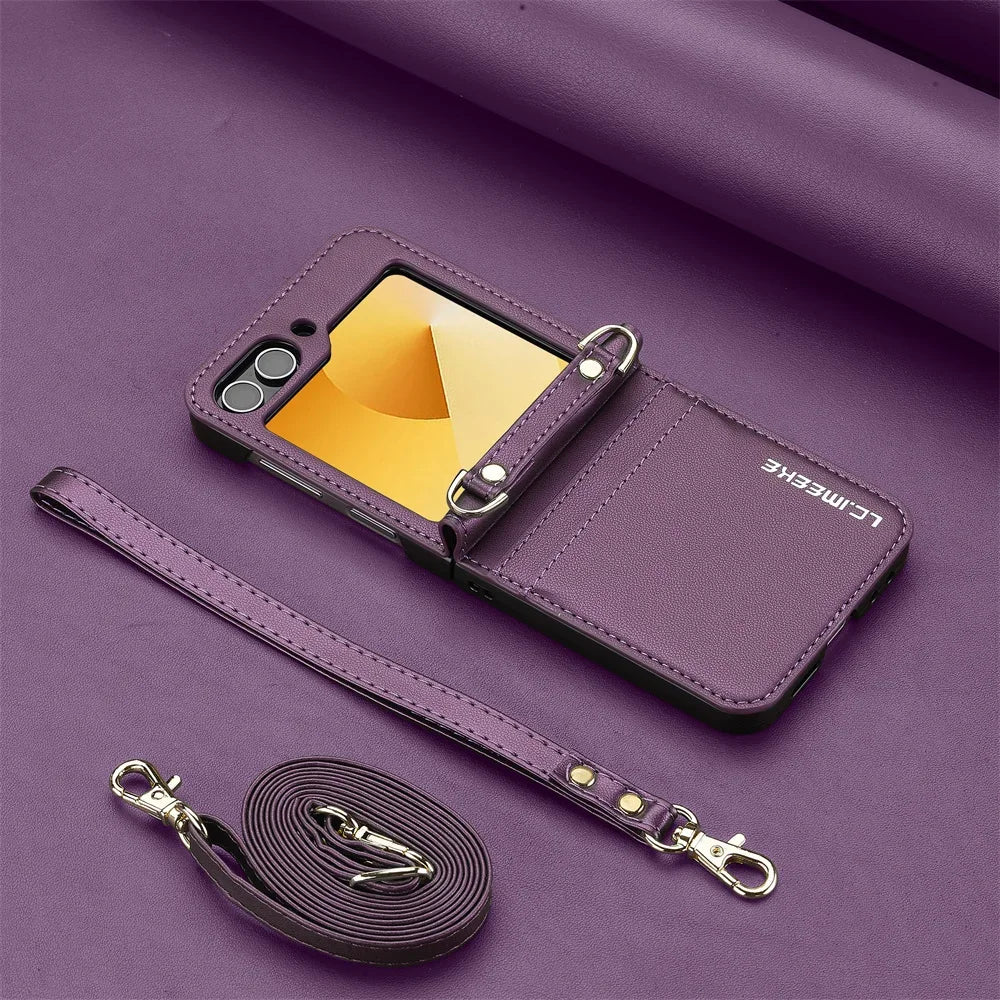 Crossbody Wallet Case for Samsung Galaxy Z Flip 7 FE-Flip 3 - Product View 10