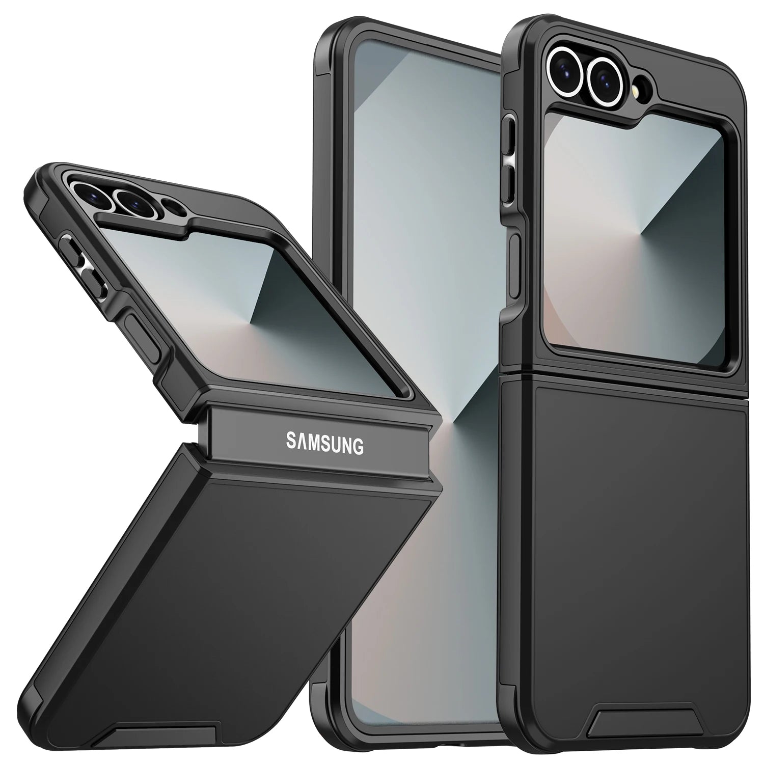 Luxury Original Official Slim Matte Protect Phone Case Samsung Galaxy Z Flip 7 8 6 5 4 For Wireless Charging Shockproof Cover