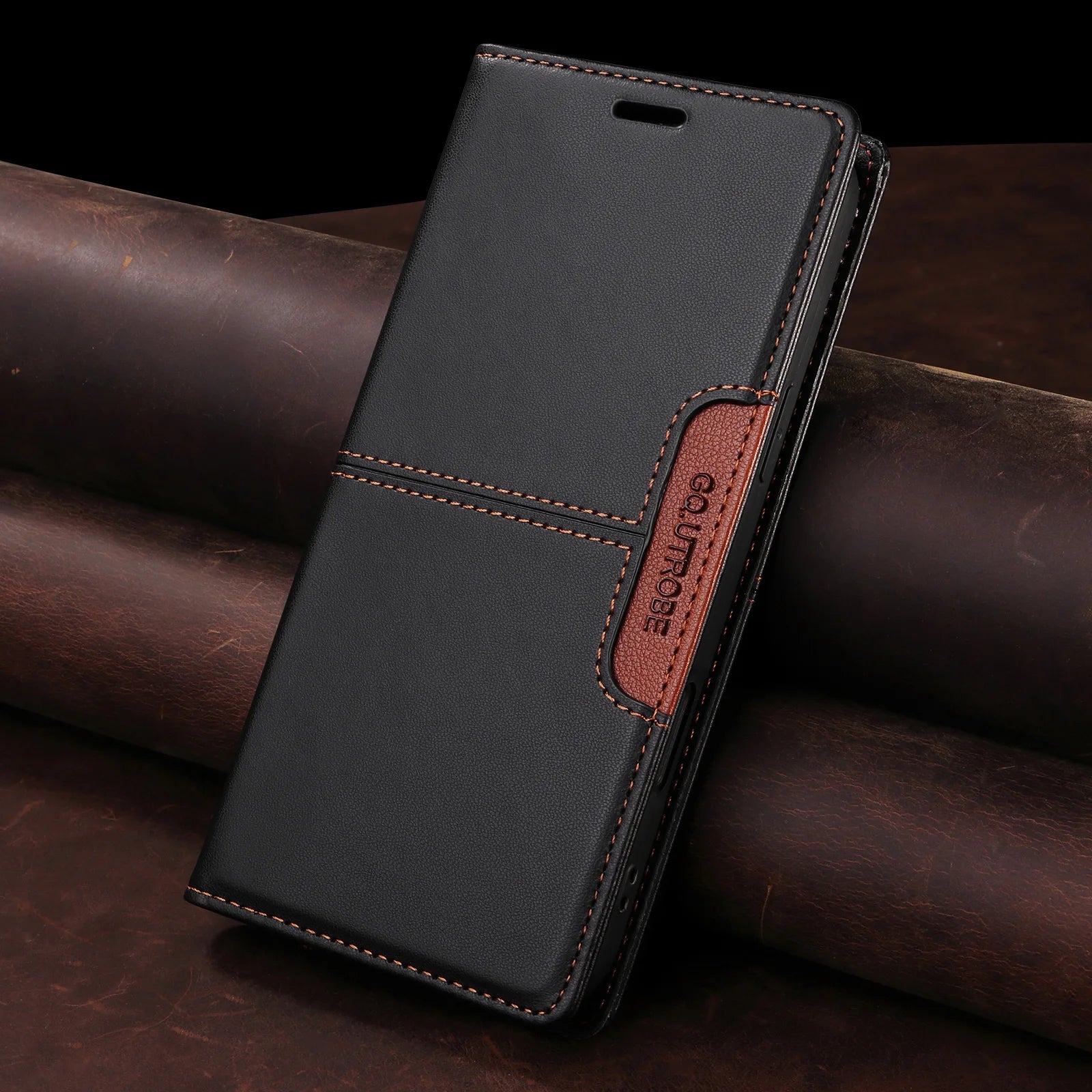 PureGuardCases Magnetic Leather Wallet Case for Google Pixel
