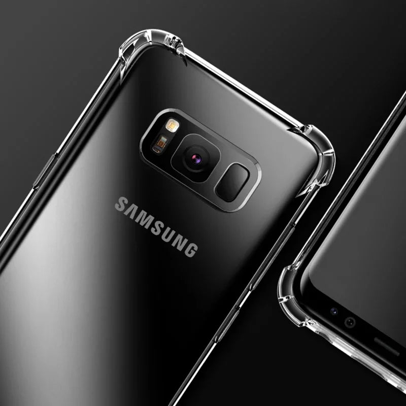 Four-Corner Airbag Clear Shockproof Case for Samsung Galaxy Note & S - Product View 6