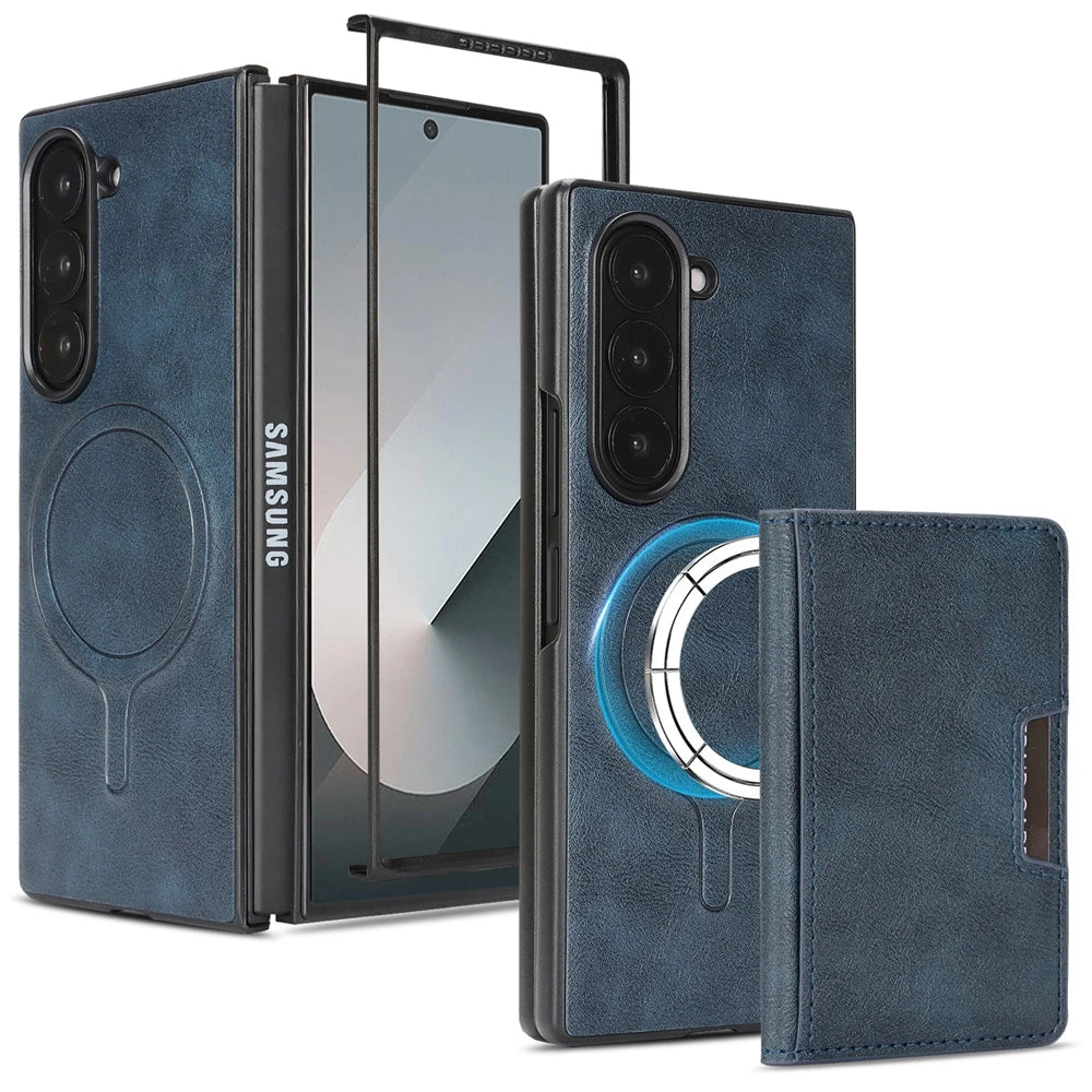 PureGuardCases 2-in-1 Magnetic Wallet Case for Samsung Galaxy Z Fold