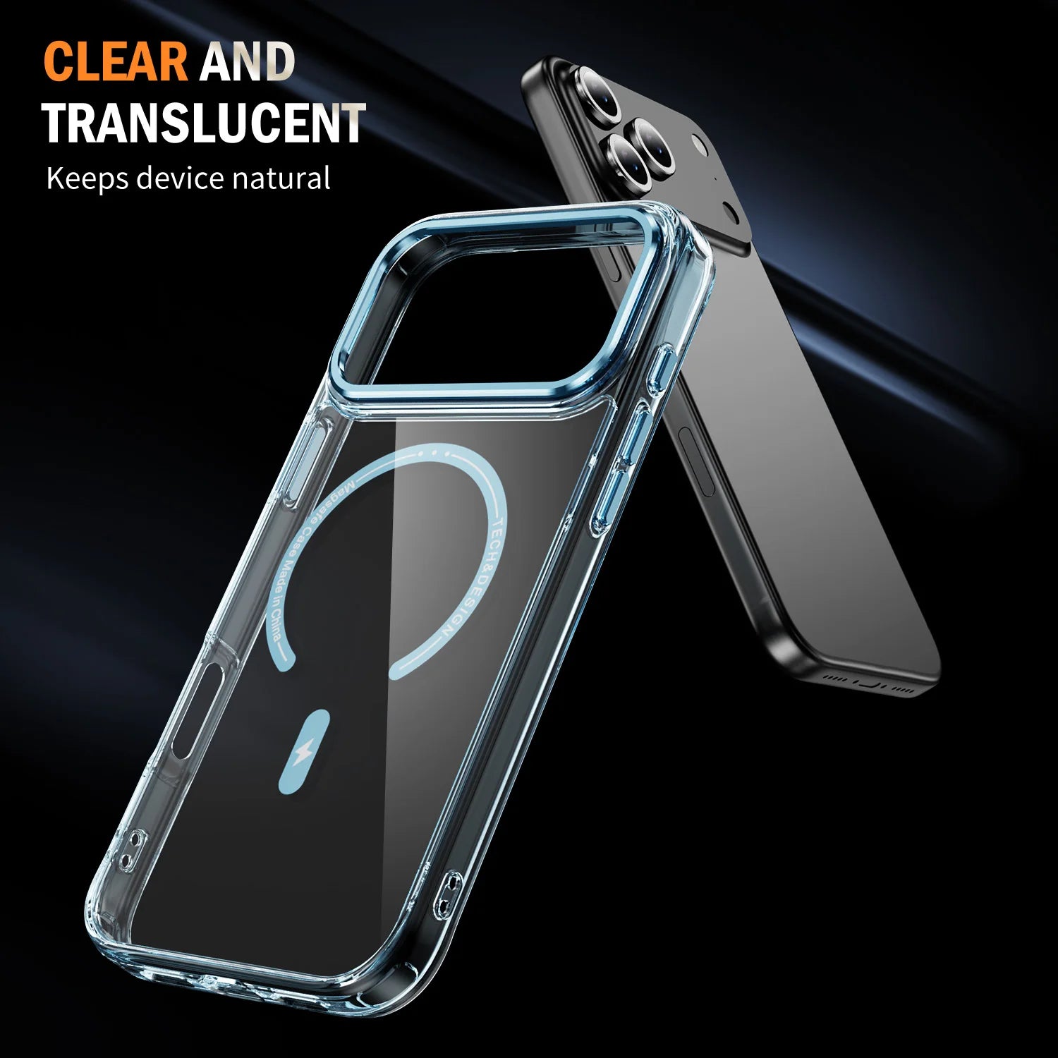 PureGuardCases Luxury Phantom HD Clear iPhone Case – MagSafe Shockproof Magnetic Cover