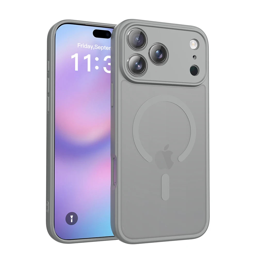 PureGuardCases Matte Translucent iPhone Case – MagSafe Shockproof Cover