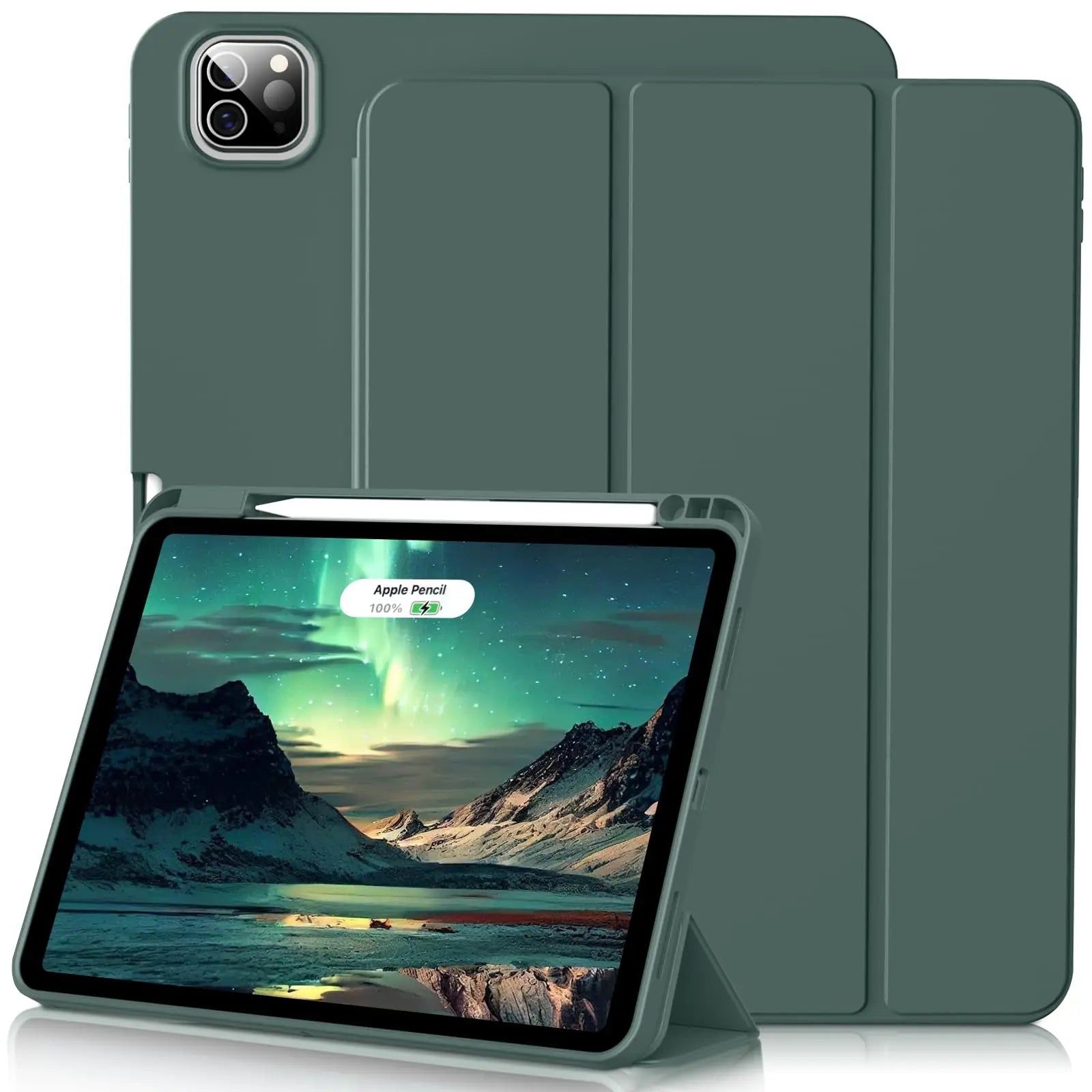 PureGuardCases Smart Folio Case with Pencil Holder for iPad