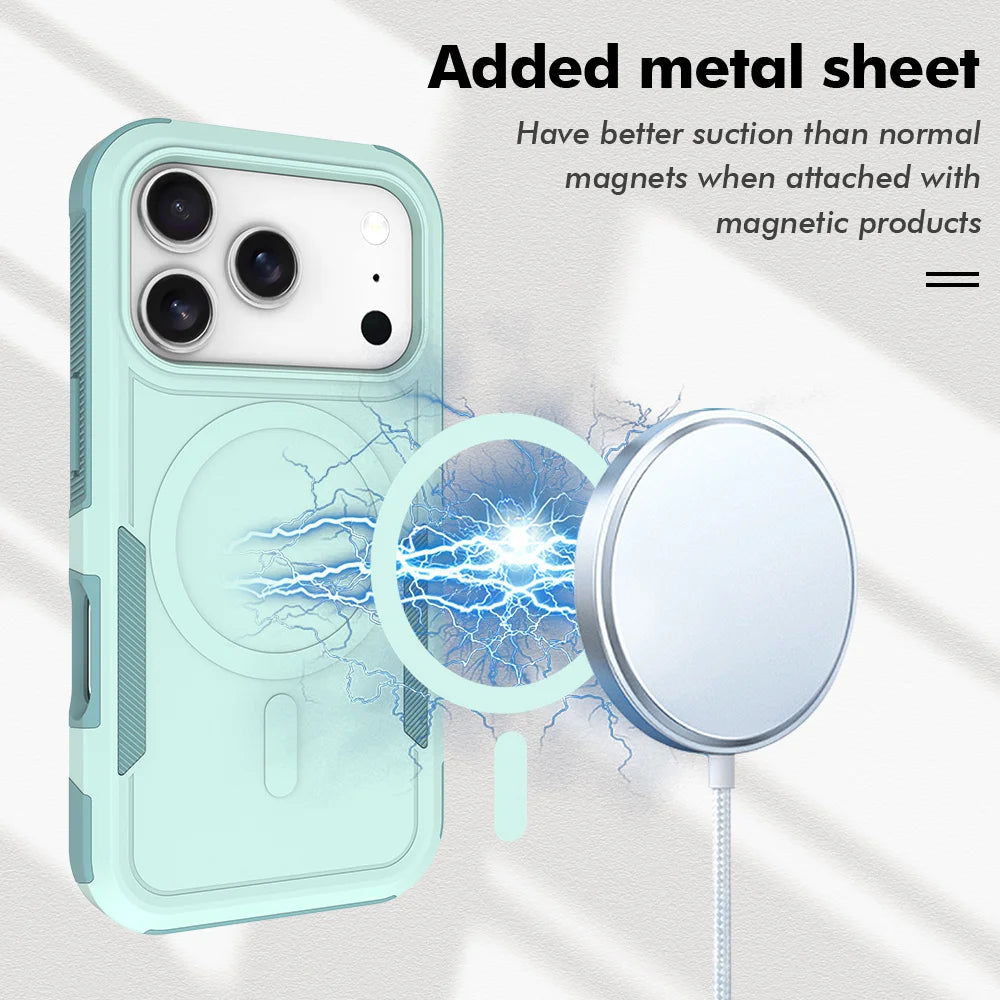 PureGuardCases Rugged Magnetic iPhone Case – MagSafe Shockproof Cover