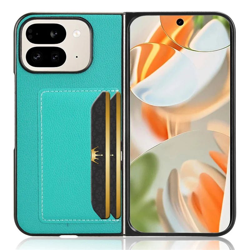 PureGuardCases Leather Card Holder Case for Google Pixel Fold