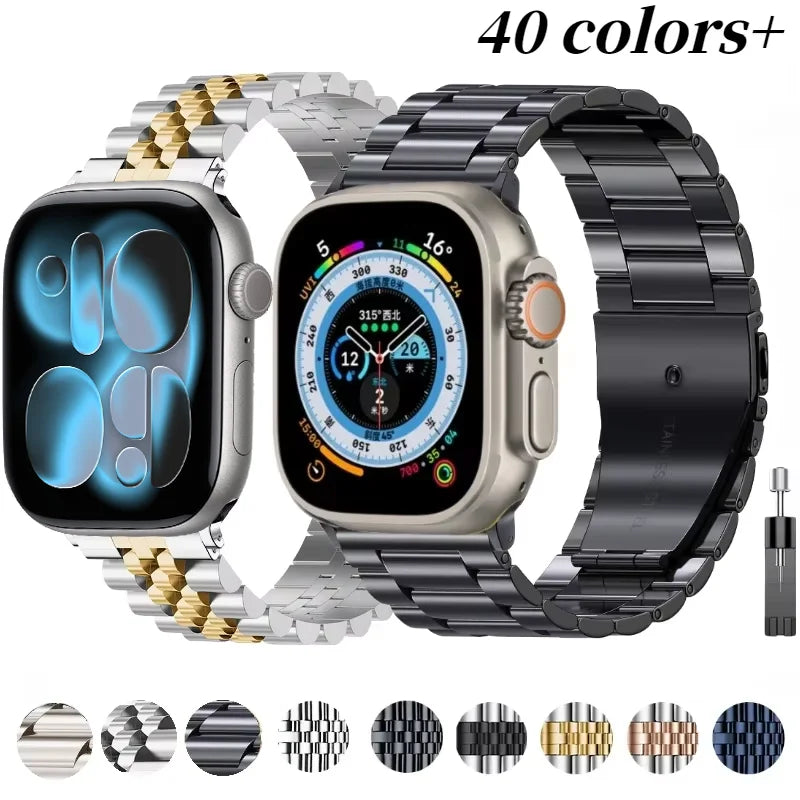PureGuardCases Luxury Stainless Steel Band for Apple Watch