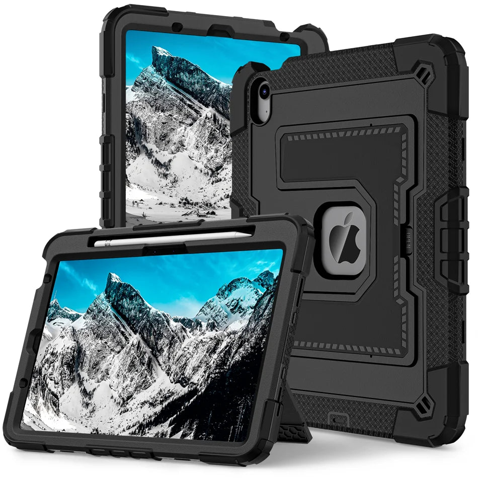 PureGuardCases 360° Rotating Shockproof iPad Case