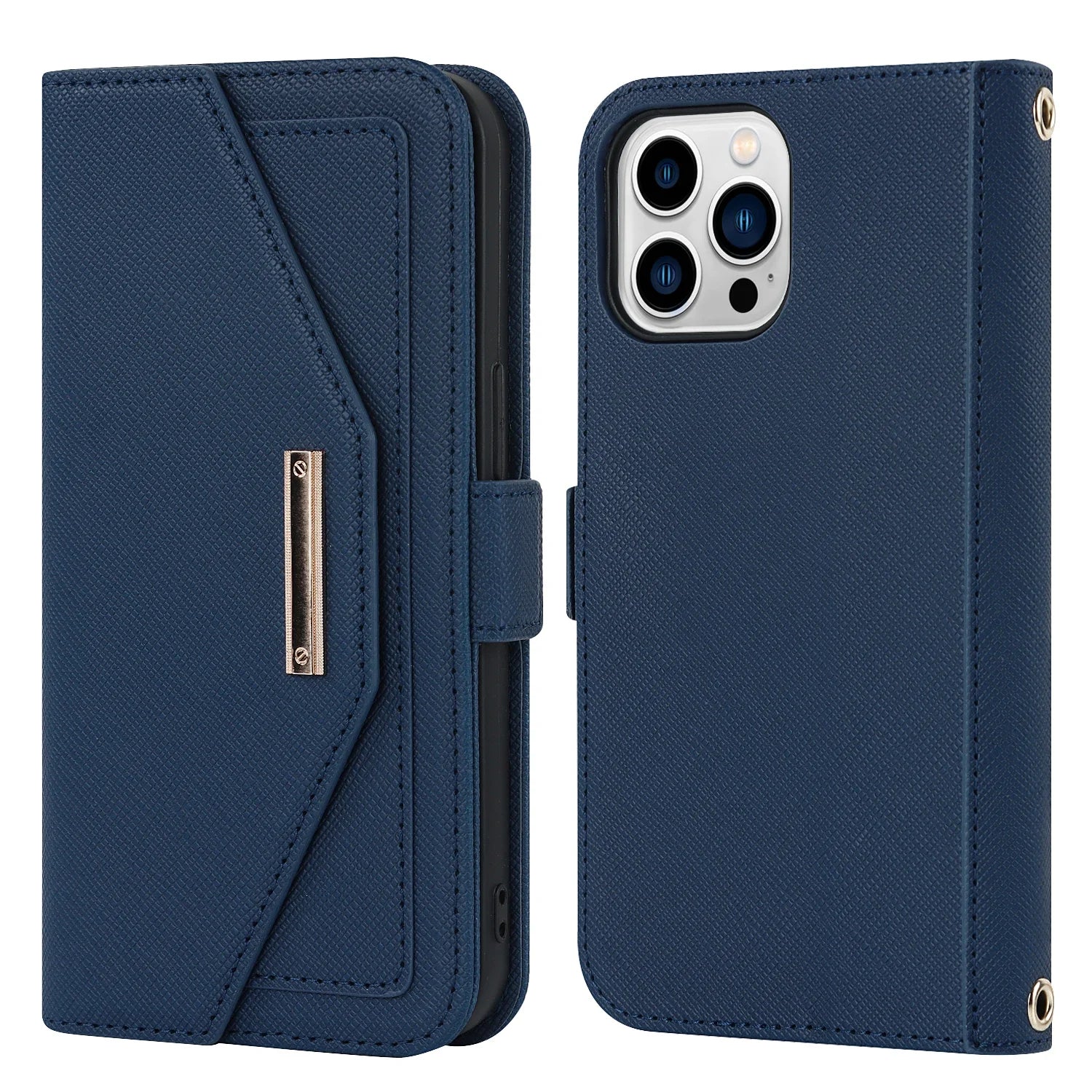 PureGuardCases Crossbody Wallet iPhone Case – Magnetic Stand Mirror Card Holder Cover