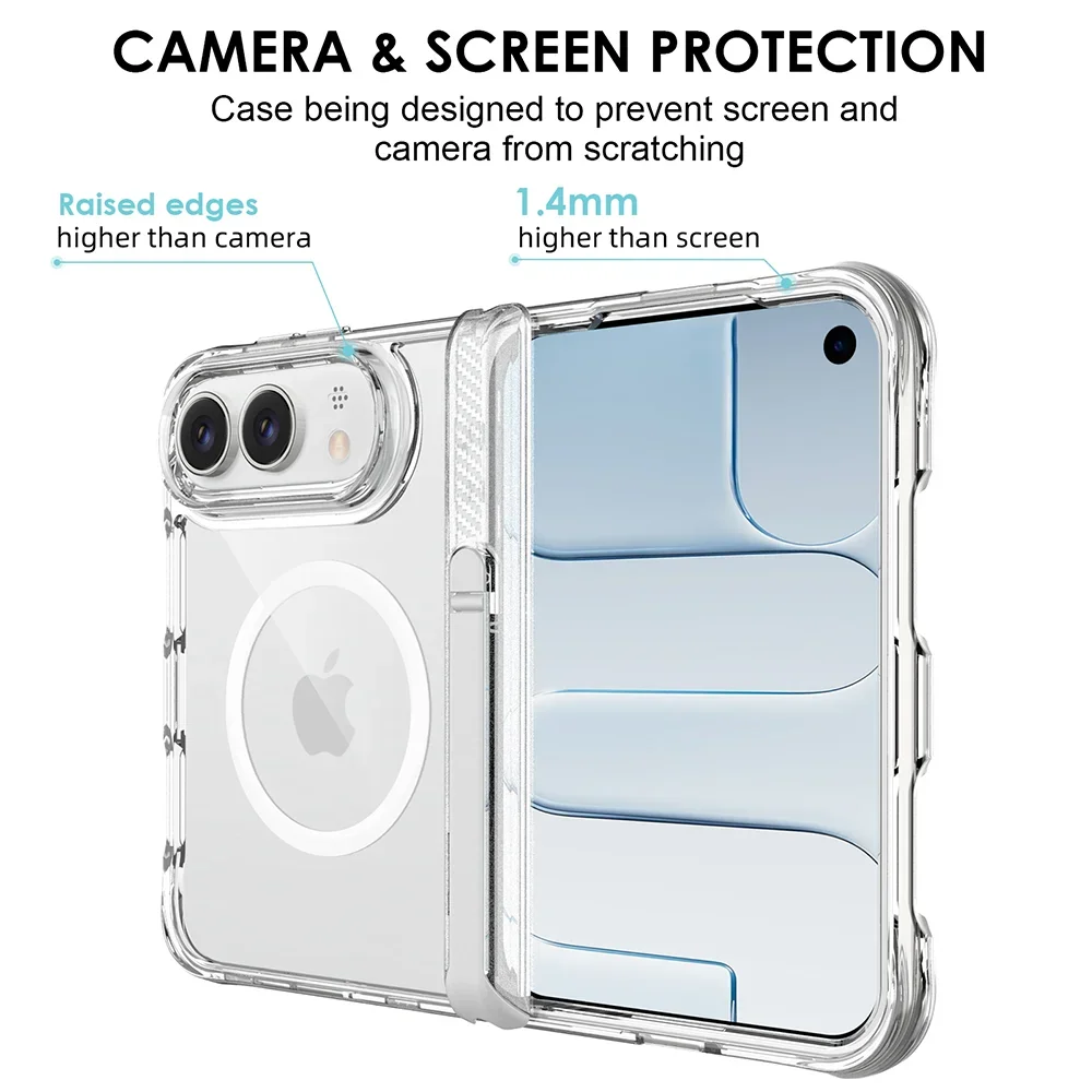 Clear MagSafe Hidden Kickstand Case for iPhone Duo - Product View 5