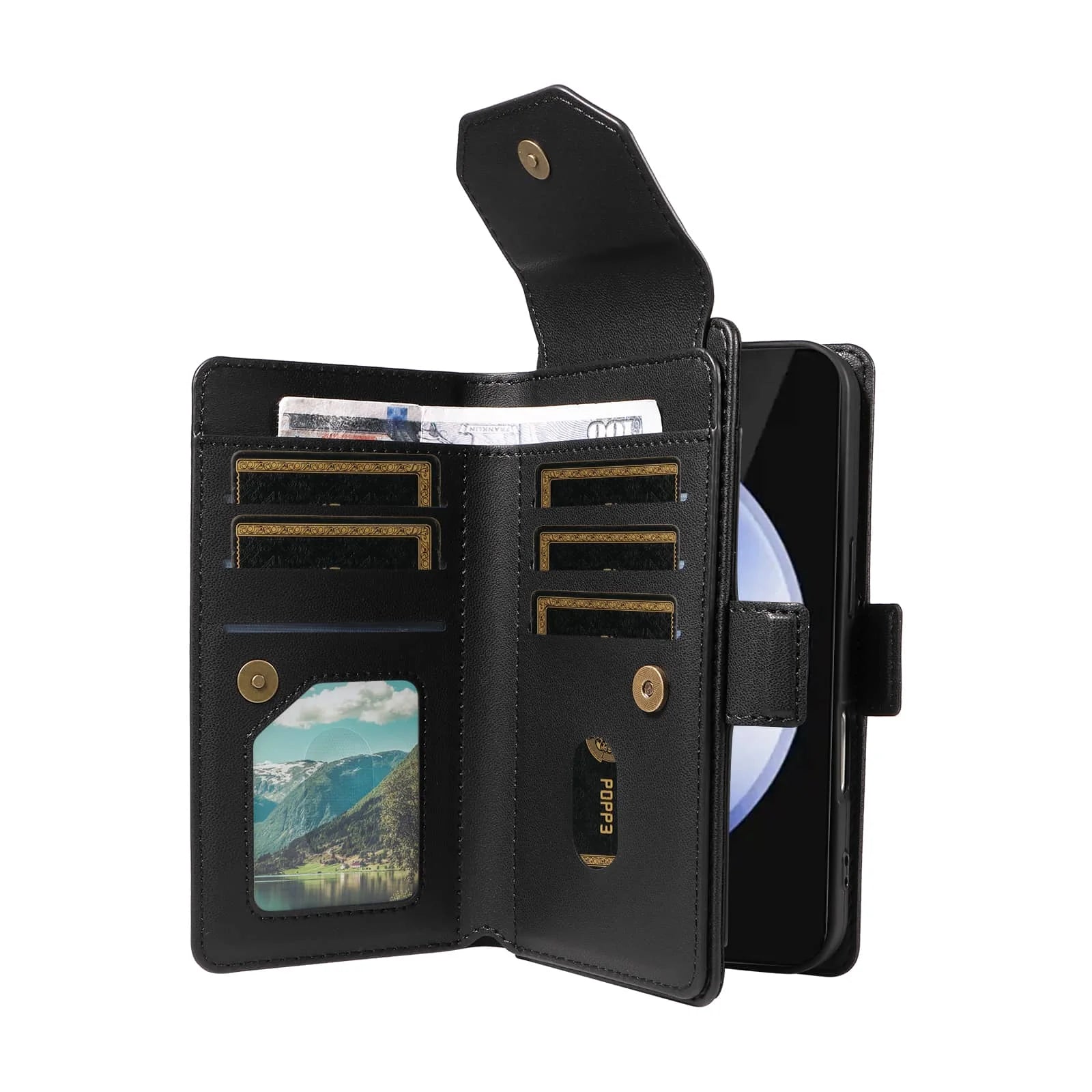 PureGuardCases Leather Wallet Flip Case for Google Pixel