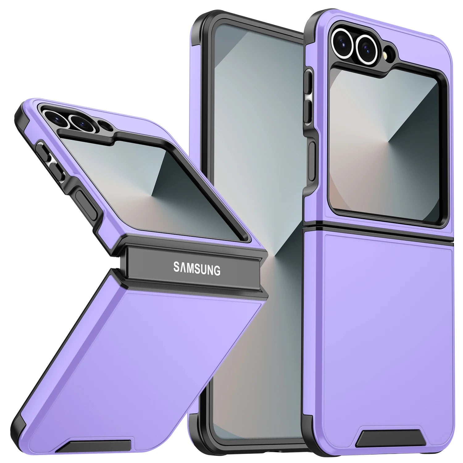 Luxury Original Official Slim Matte Protect Phone Case Samsung Galaxy Z Flip 7 8 6 5 4 For Wireless Charging Shockproof Cover