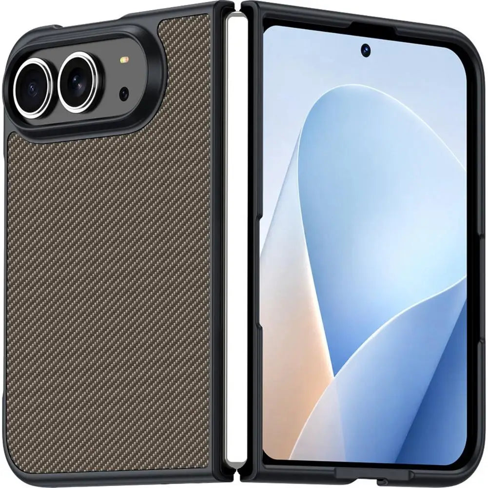 Slim Grid Leather Case iPhone Duo, Khaki