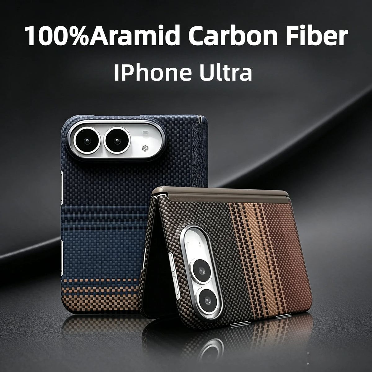 Aramid Fiber Slim MagSafe Case for iPhone Duo - Product View 2