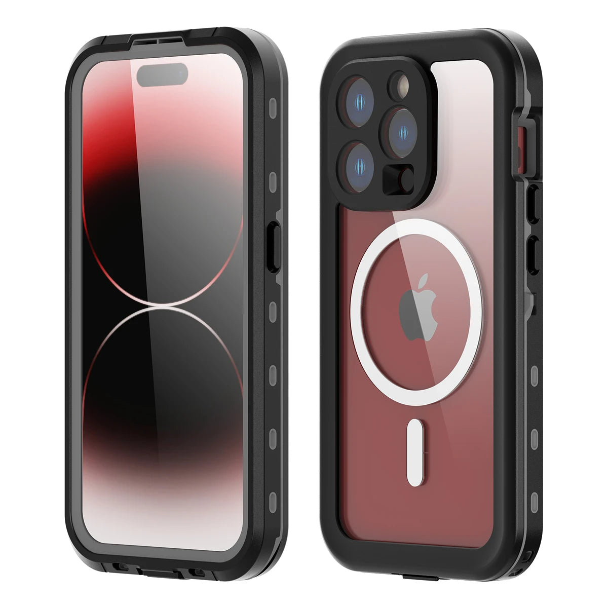 PureGuardCases IP68 Waterproof iPhone Case – MagSafe Shockproof Cover