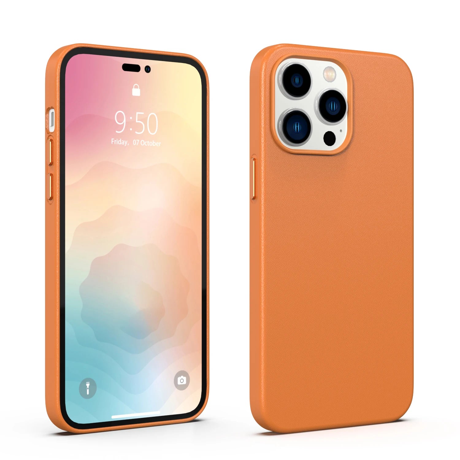 PureGuardCases Premium Leather iPhone Case – MagSafe Shockproof Cover