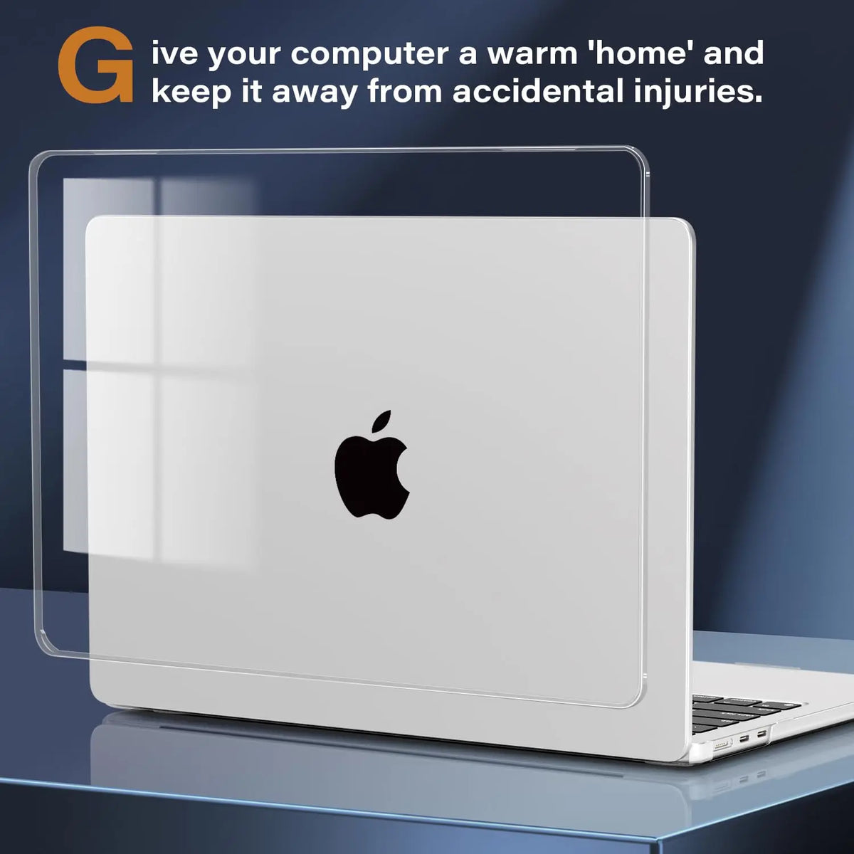 Hard Shell & Keyboard Set MacBook 13, corner clip detail