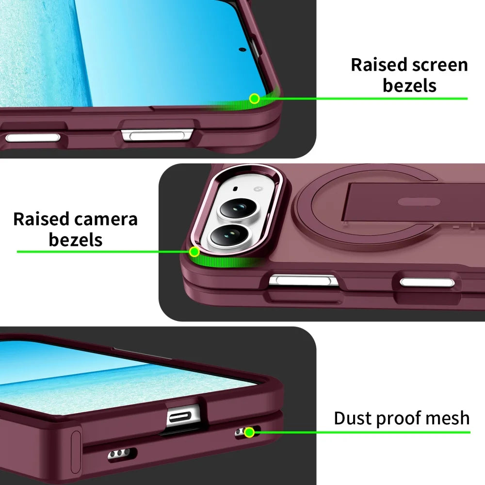 Matte Hinge Stand Case iPhone Duo, hinge cover