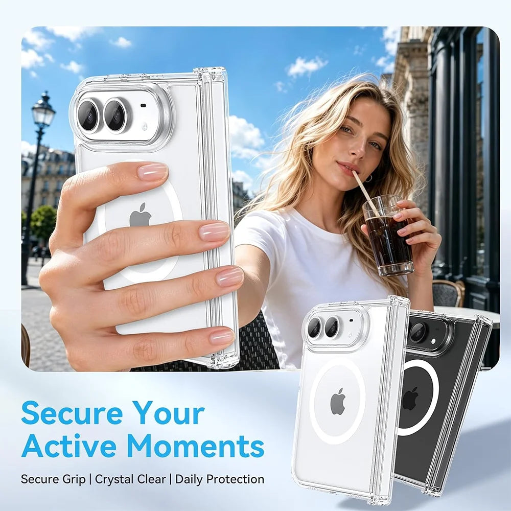 Clear MagSafe Hinge Protection Case for iPhone Duo - Product View 6