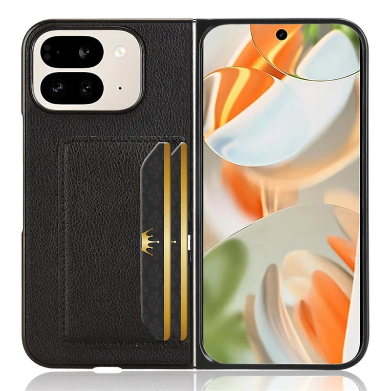 PureGuardCases Leather Card Holder Case for Google Pixel Fold