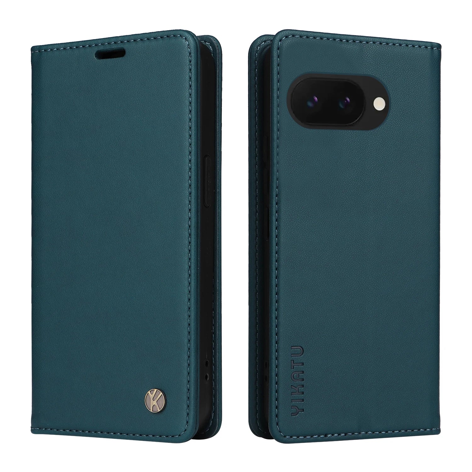 PureGuardCases Magnetic Leather Wallet Case for Google Pixel