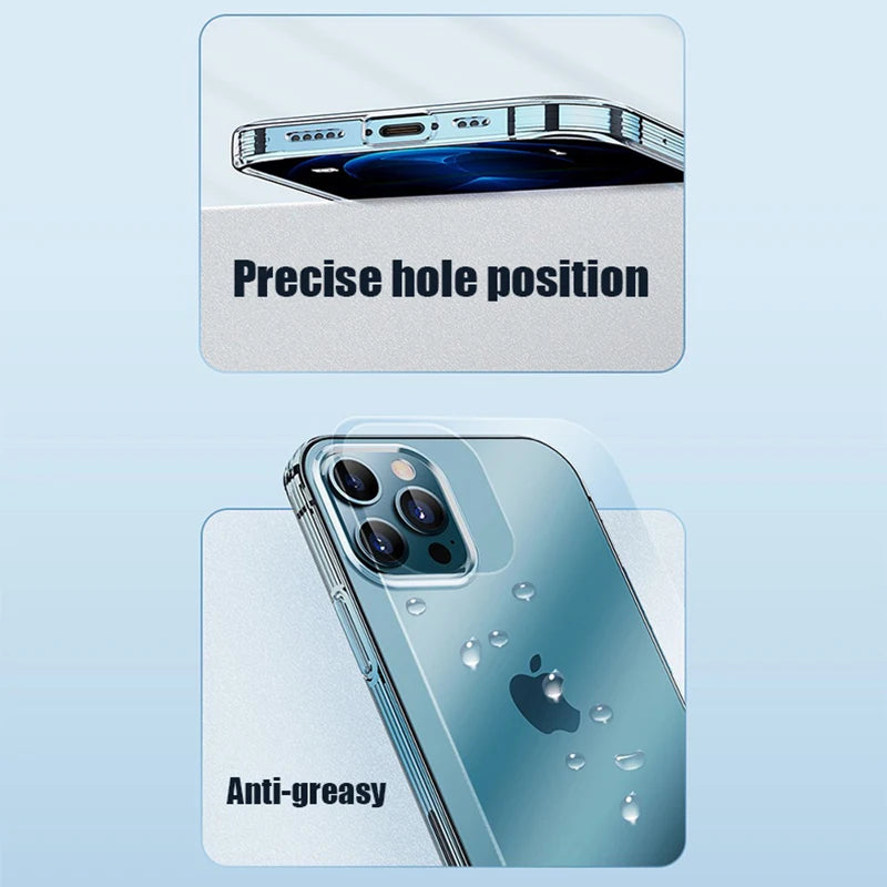 PureGuardCases Ultra Thin Clear iPhone Case – Soft Transparent Protective Cover