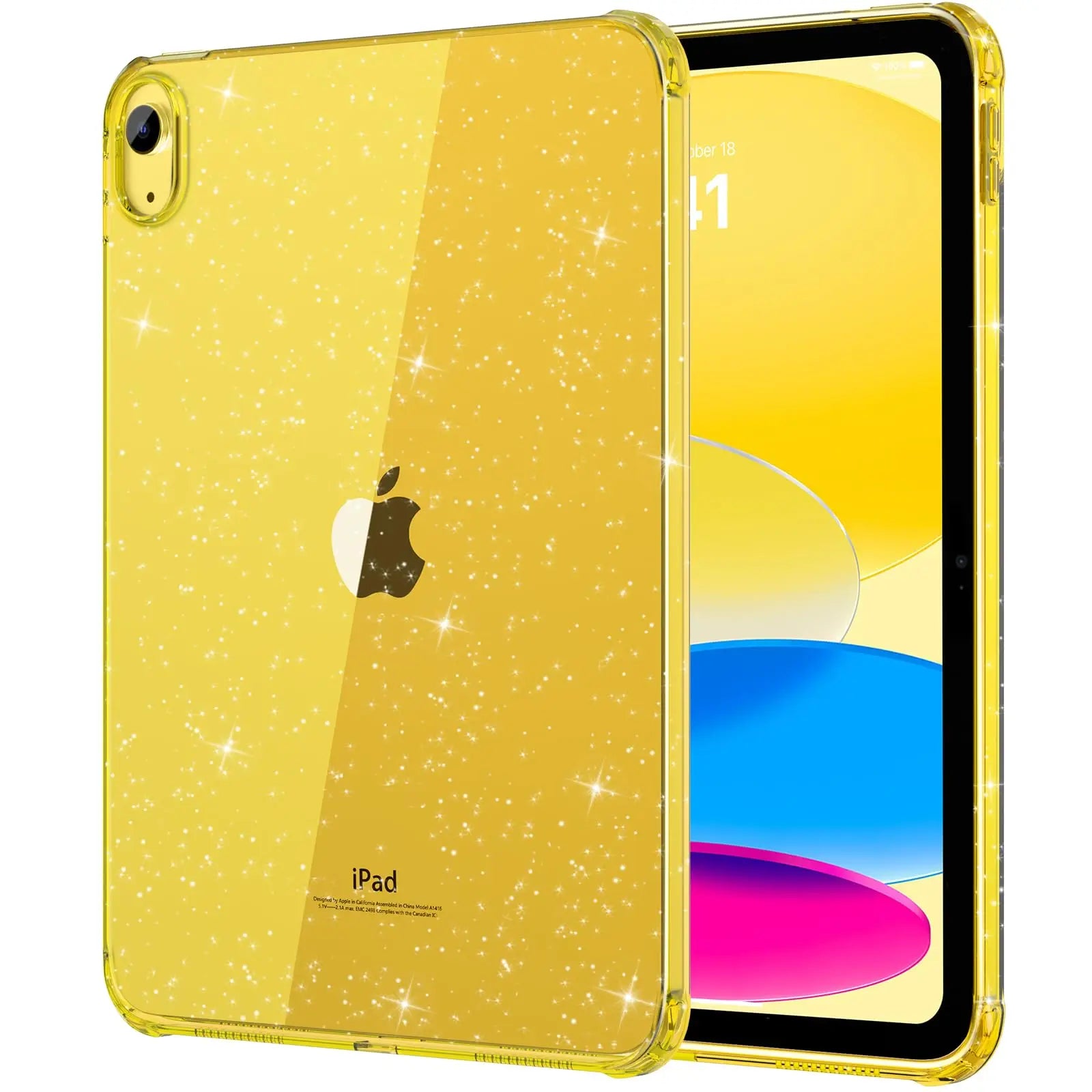 PureGuardCases Glitter Silicone Case for iPad