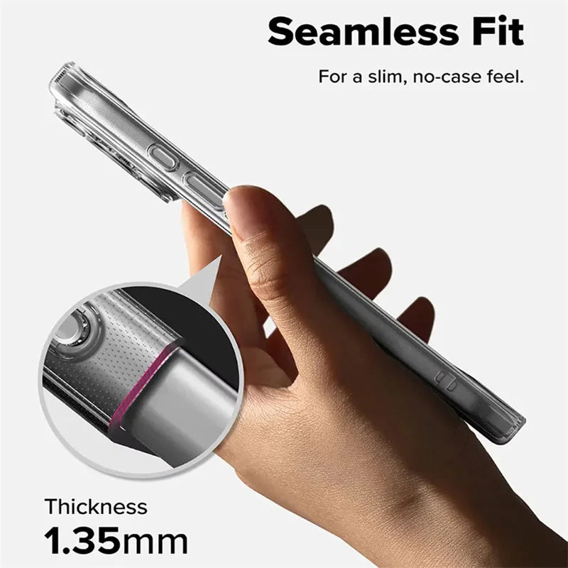 Thin Clear TPU Case iPhone 8-18, corner armor