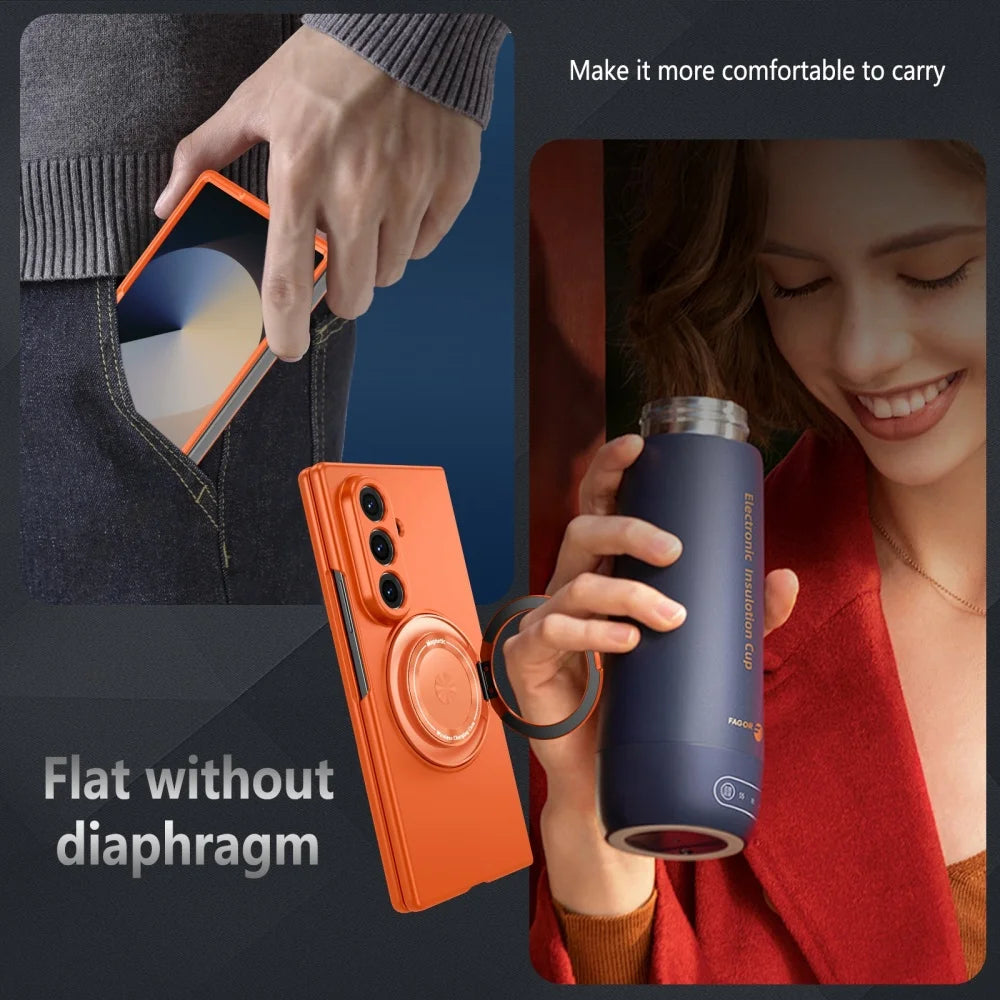 PureGuardCases Luxury Magnetic Armor Case for Samsung Galaxy Z Fold
