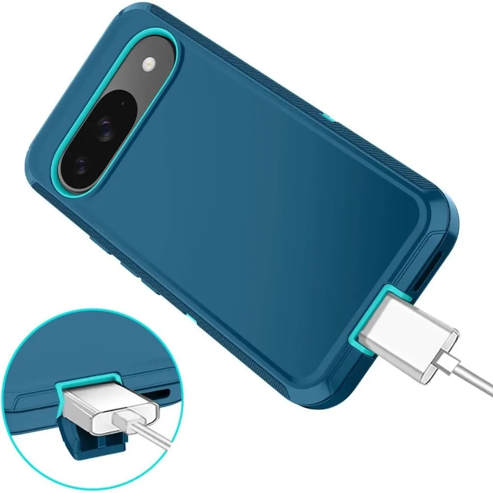 3-Layer Rugged Case Pixel 8-11, side angle