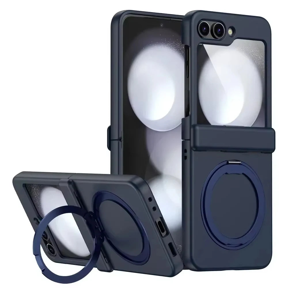 PureGuardCases Magnetic Armor Case with Hinge Protection for Samsung Galaxy Z Flip