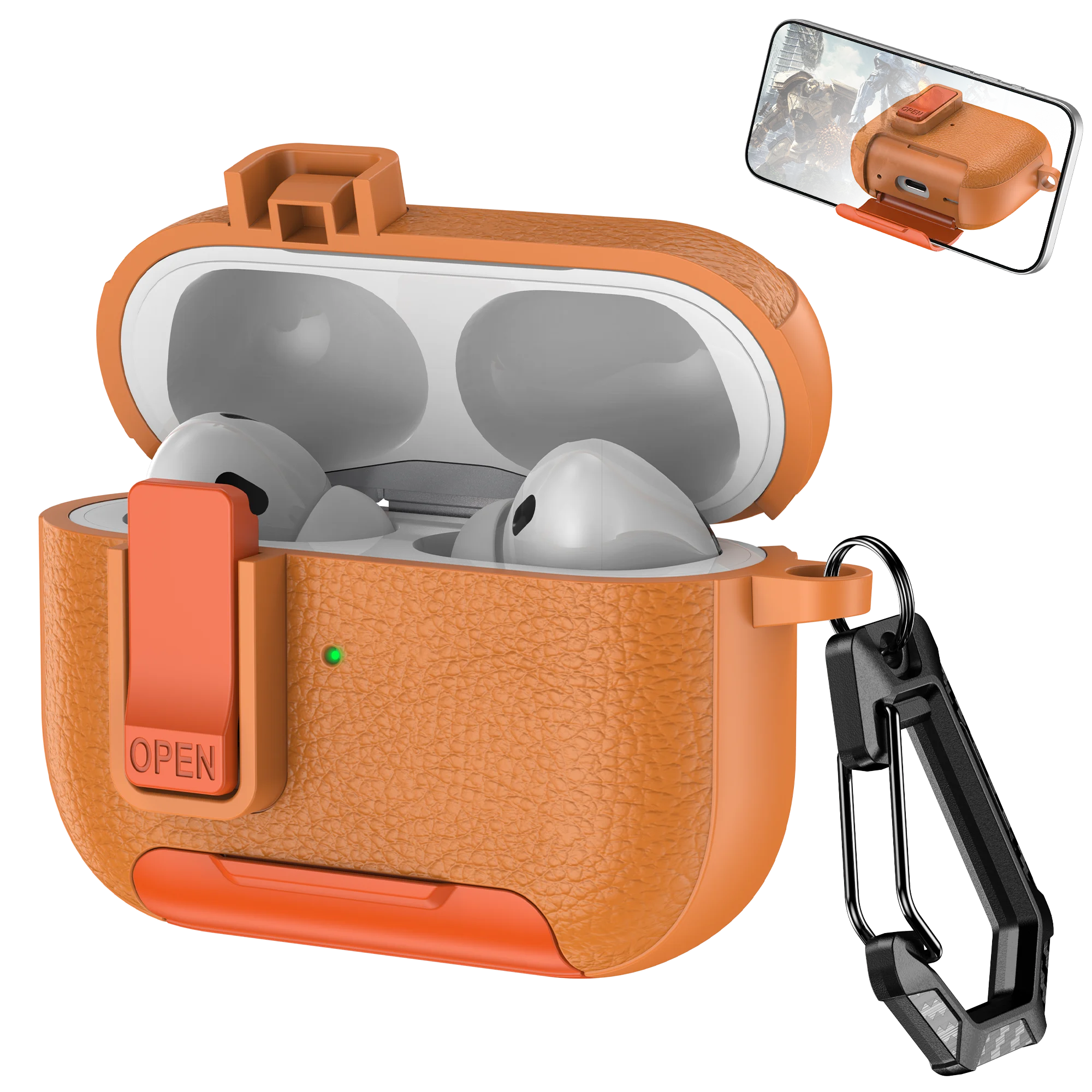 PureGuardCases Phone Stand Shockproof Case for AirPods