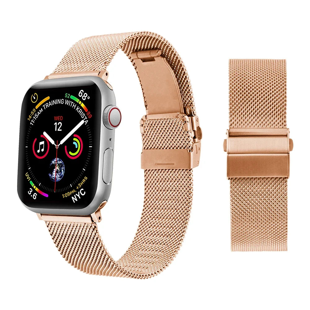 PureGuardCases Luxury Stainless Steel Band for Apple Watch