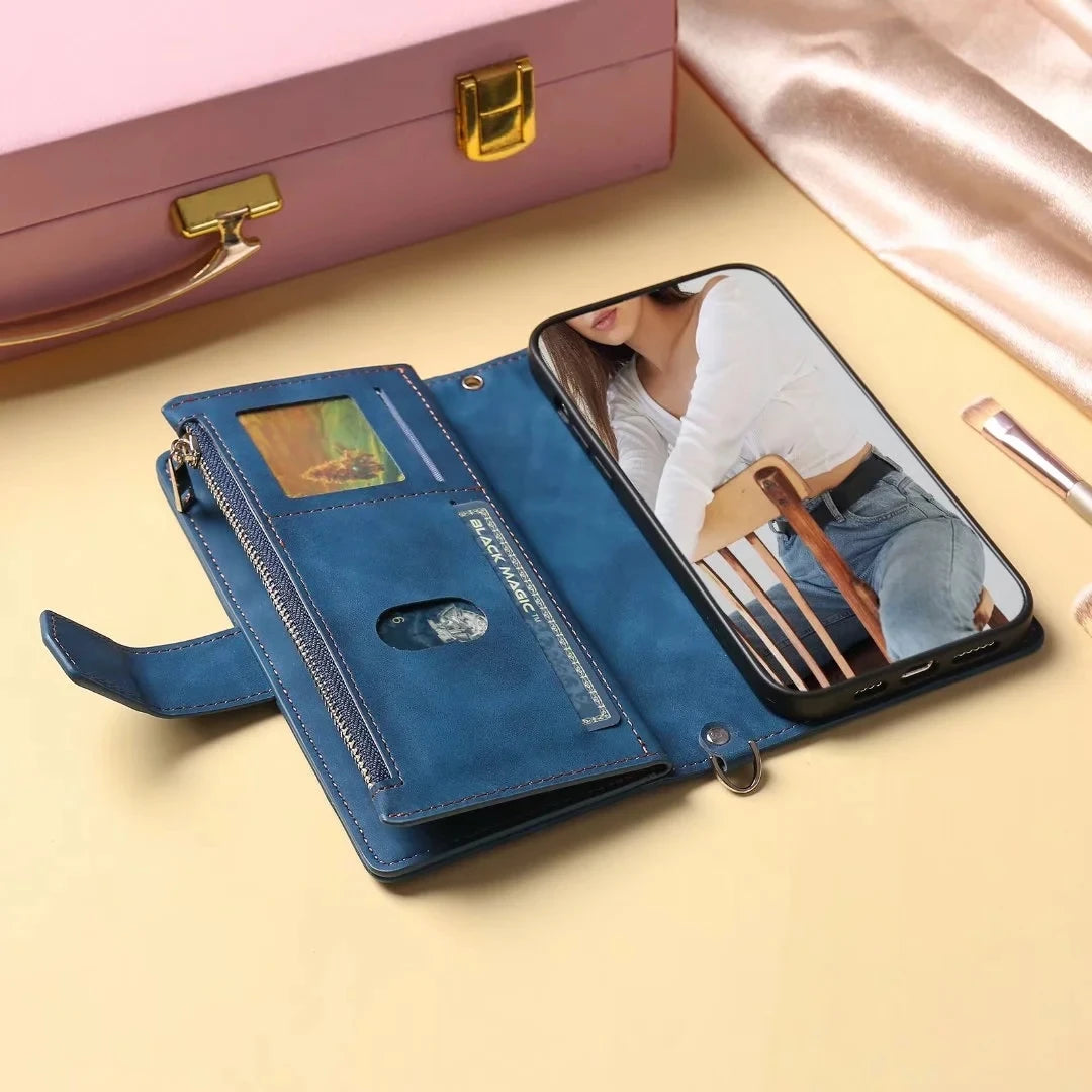 Rhombic Wallet Case Galaxy S & A, interior shell view