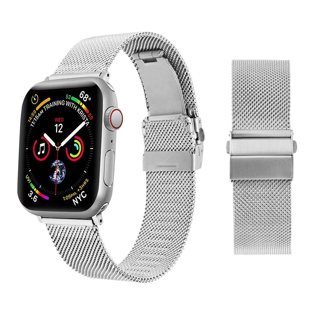 PureGuardCases Luxury Stainless Steel Band for Apple Watch